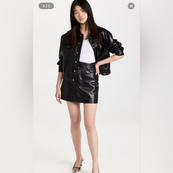 NWOT 598.00 Recycled Leather Charli Jacket in Detox
AGOLDE - Picture 1 of 6